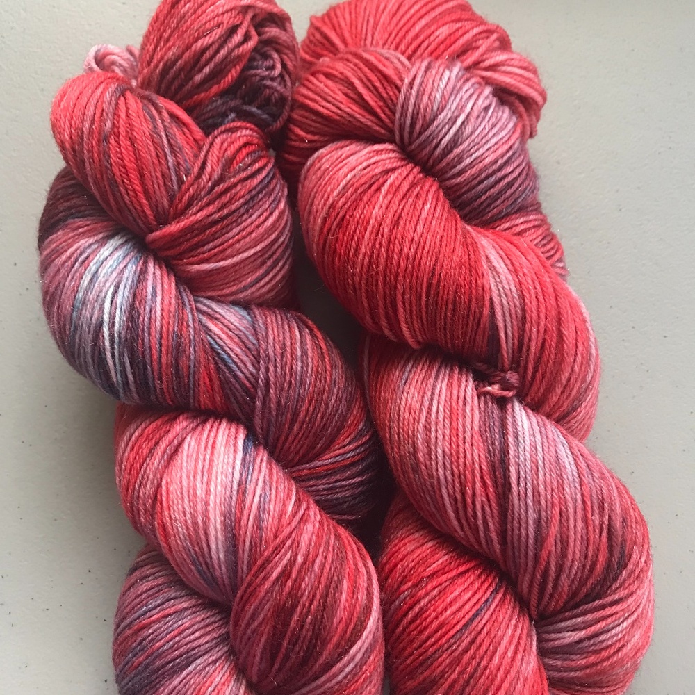 Red Horizon Stroll Glimmer -SW Merino Wool
